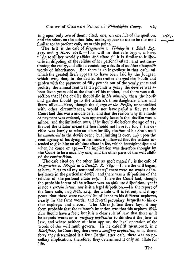 Busby v. Busby, 1 Dall. 226 (C.P. Phila. Cty 1787)